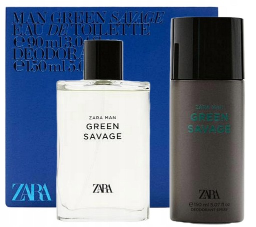 zara zara man green savage woda toaletowa 90 ml   zestaw 