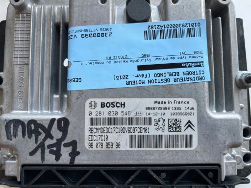 CITROEN BERLINGO 0281030546 9666729580 9807885980 Computer Original
