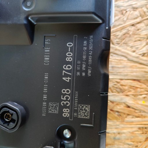 digital dials dials VISTEON PEUGEOT 308 III 9835847680-0 UZYWANY
