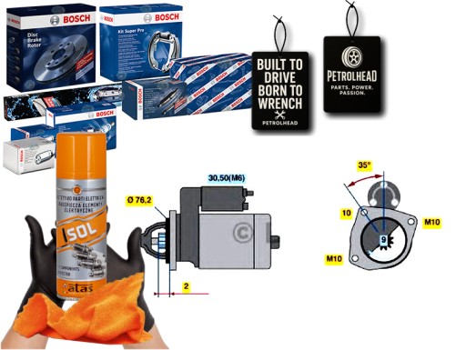BOS0 986 - Стартер bosch #petrolhead pro+ kit4