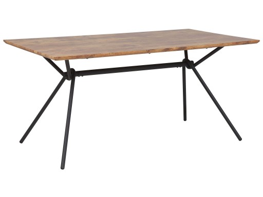 Stół do jadalni 160 x 90 cm ciemne drewno