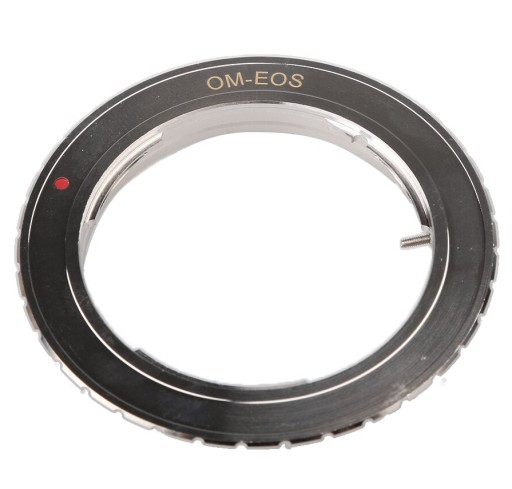 Anello Adapter Per Obiettivi Olympus OM Su Fotocamere Canon EOS EF Adattatore - Foto 4