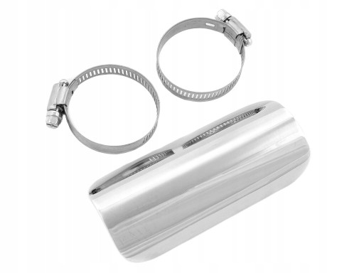 OTR-004 - МЕТАЛЛИЧЕСКАЯ КРЫШКА ГЛУШИТЕЛЯ ВЫХЛОПНОЙ ТРУБЫ ХРОМ 12,7