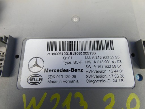 MERCEDES E KLASA W213 module control unit SAM