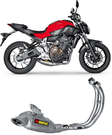 S-Y7R1-HAFT - Глушник вихлопної труби Akrapovic YAMAHA MT-07 /FZ 2014-2016