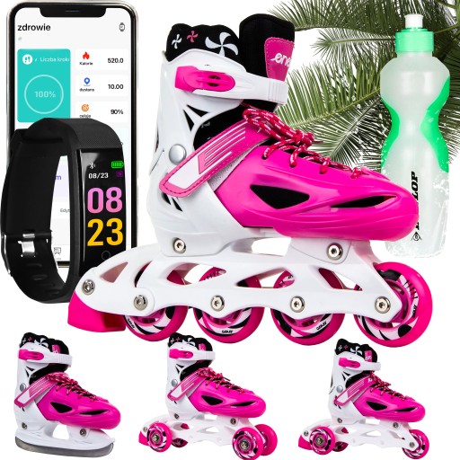 РОЛИКИ КОЛИКИ РЕГУЛЬОВАНІ КОВЗАНИ SMARTBAND 9IN1 SET