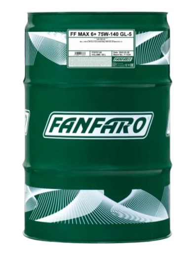 Качественная синтетическая трансмиссионная жидкость 75w140 max 6+ 60л фанфаро