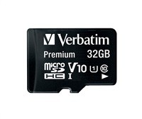 VERBATIM MicroSDHC karta 32GB Premium, U1 + SD ad