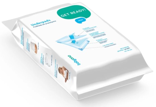 Простирадло Babyono для сповивання 90 см х 60 см 10 шт.