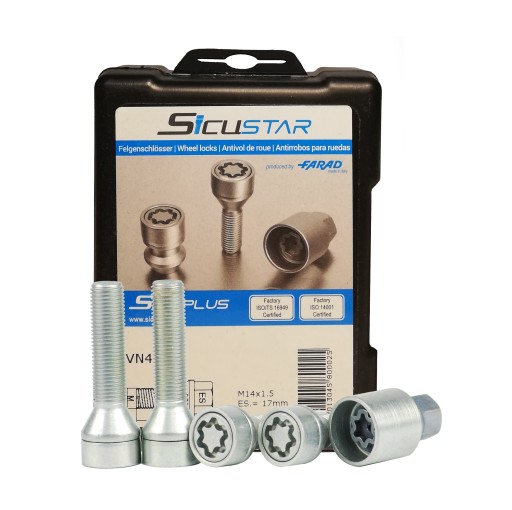 Кріпильні гвинти SICUSTAR 14x1. 5x45 конус 17