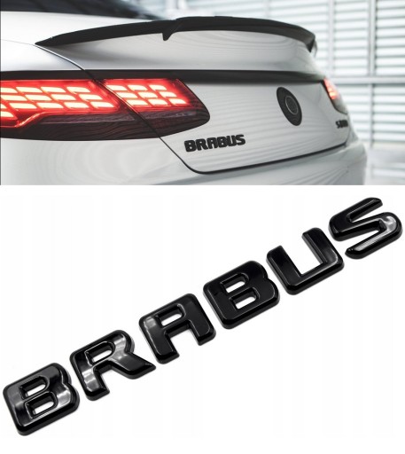 BRABUS ЕМБЛЕМА ЛАЦКАН ЗЗАДУ ЧОРНИЙ ГЛЯНЕЦЬ ЛОГОТИП ЗНАК