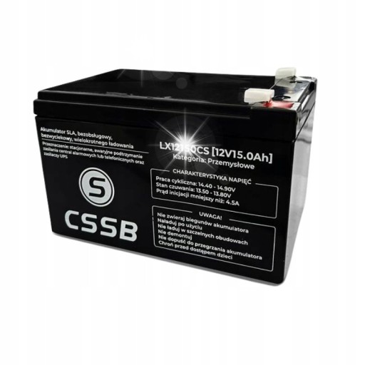 Sla аккумулятор 12 в 15 ач, необслуживаемый для ибп, сигнализаций, игрушек, бытовой техники rtv