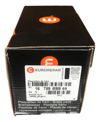 1675989880 ЗАДНИЕ ТОРМОЗНЫЕ КОЛОДКИ ОРИГИНАЛ OE PSA