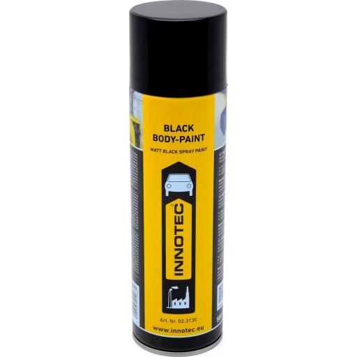 Лак спрей INNOTEC Black Body Paint матовий чорний