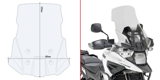D3117ST - Givi прозоре скло Suzuki V-Strom 1050 / XT