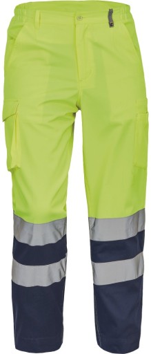 ПОПЕРЕДЖУВАЛЬНІ ШТАНИ BURGOS HV ЖОВТИЙ CERVA 52