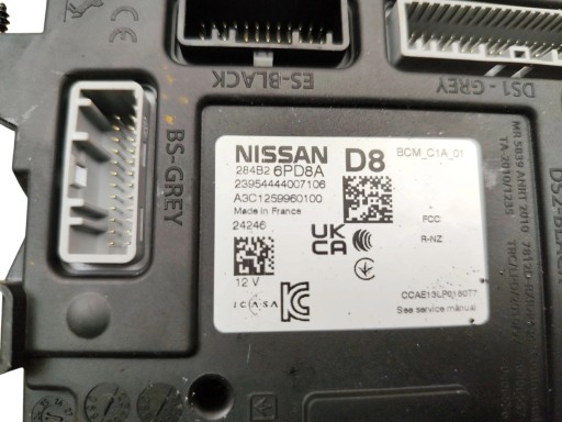 Boîte Module BCM KOMFORTU NISSAN JUKE II F16 284B2-6PD8A