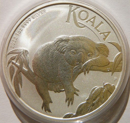 1$ AUSTRALIA 2022 MIŚ KOALA SREBRO 999 Oz darklis