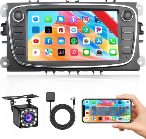 Hikity Radio Android Ford Mondeo mk4 Bluetooth 7