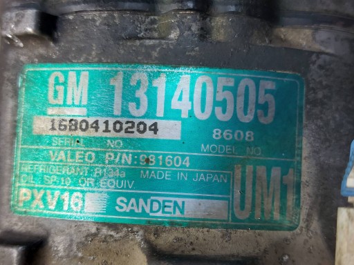 Klimakompressor KOMPRESOR klimaanlage OPEL VECTRA C 13140505