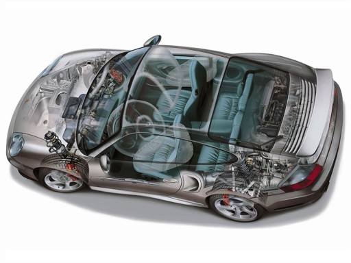 Porsche 996 TURBO COUPE BODY кузов шасси