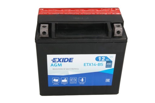ETX14-BS - Акумулятор EXIDE BMW F 800 R F800 GS ytx14-BS човен