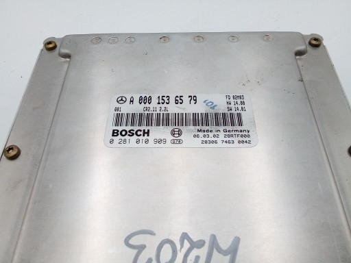 Mercedes C klasa W203 2.2 CDI computer control unit of the engine A0001536579