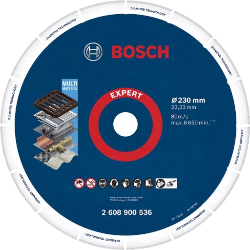 BOSCH EXPERT АЛМАЗНЫЙ ДИСК ДЛЯ РЕЗКИ МЕТАЛЛА 230 ММ