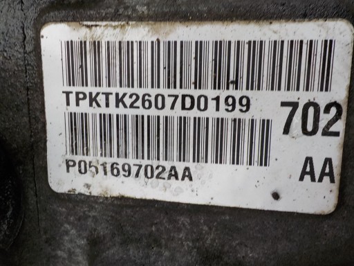 CHRYSLER SEBRING III 2.7 V6 Getriebe P05169702AA