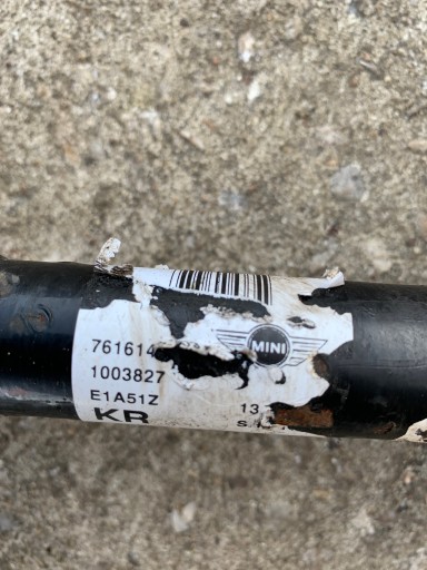 semi-axis left MINI COOPER R56 7616142-02