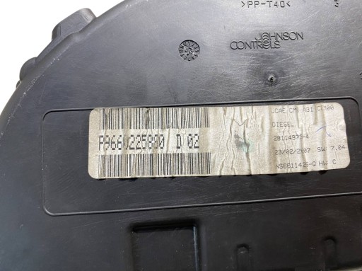 kilometar sat brzinomjer CITROEN C3 i 1.4 HDI 9660225880