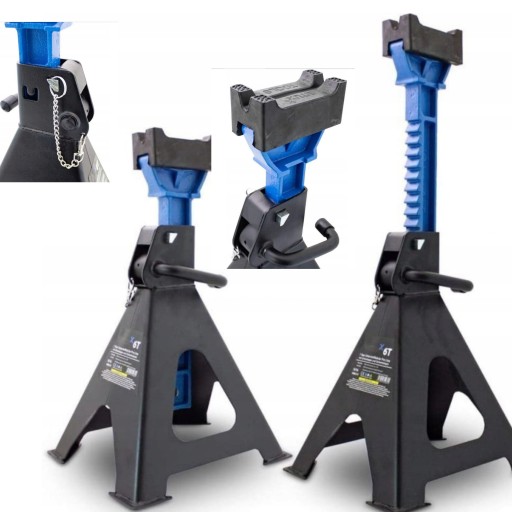 ОПОРЫ ДЛЯ АВТОМАСТЕРСКИХ С ЗАМКОМ, РЕГУЛИРУЕМЫЕ, 2 ШТ., 6Т