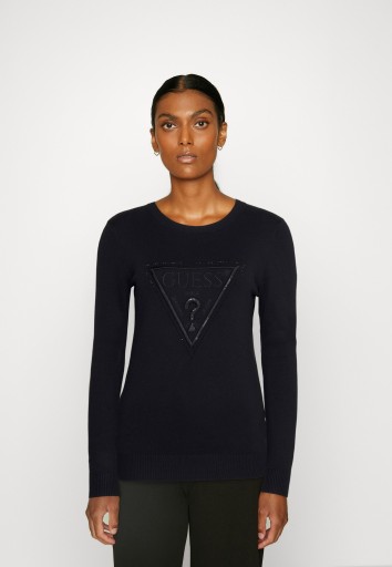 Sweter z ozdobnym logo Guess S