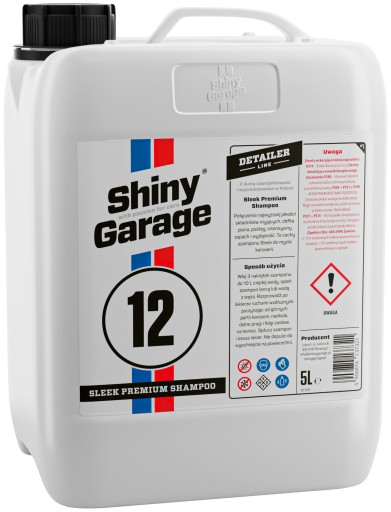 SHINY GARAGE SLEEK PREMIUM SHAMPOO ШАМПУНЬ 5Л