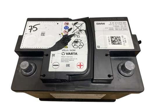 AKUMULATOR AGM START-STOP 12V 60AH 660AH BMW 2021R Original