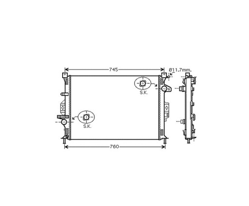 РАДІАТОР FORD MONDEO BA7 09/10- 1377541 НОВИЙ