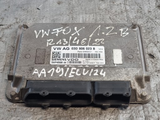 Bedienteil Computer DES MOTORS OE 03D906023B VW FOX 1.2B 07r