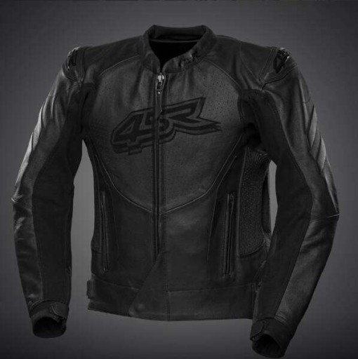 ШКІРЯНА МОТОЦИКЛЕТНА КУРТКА 4SR CLUB SPORT BLACK SERIES AR 58