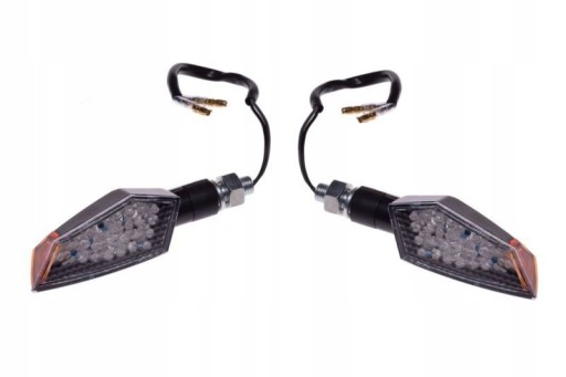 IS17M7223 - УКАЗАТЕЛЬ ПОВОРОТА ЧЕРНЫЙ БЕЛЫЙ СВЕТОДИОДНЫЙ АБАЖУР