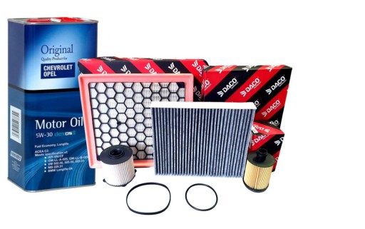 DFA2706 DFC2700W - КОМПЛЕКТ ФІЛЬТРІВ OPEL INSIGNIA A 2.0 CDTI + МАСЛО 5W30