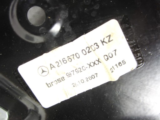 mechanism window regulator rear rear part right Mercedes CL W216 C216