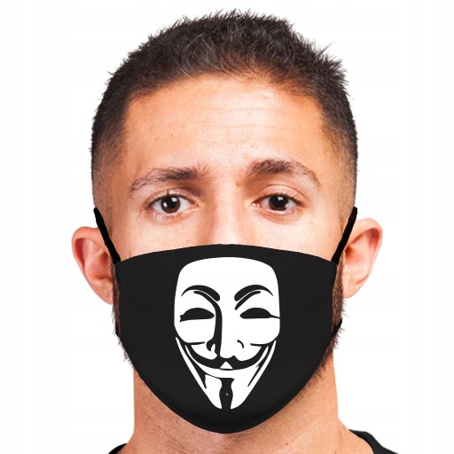 Бавовняна маска чорна 1 шт.