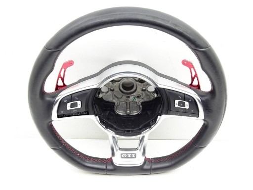 steering wheel, leather MULTI with shifting VW POLO V LIFT 6C GTI 6C0419091Q