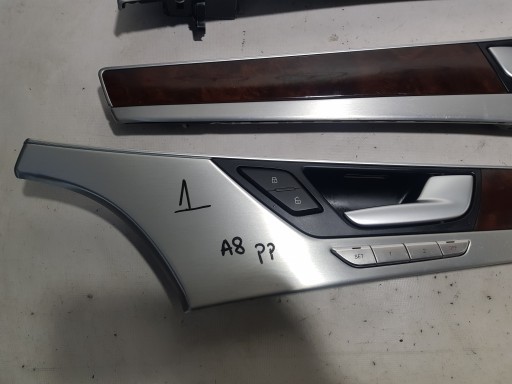 AUDI A8 D4 DEKORY listák ajtó fa KOMPLET jobb bal eleje far