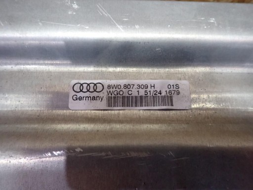 sider below bumper rear part rear AUDI A4 A5 B9 8W0807309H