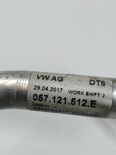 Tuyaux Eau 057121512E Audi Q7 II (2015-2026) SQ7