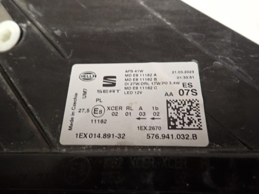 light front front right SEAT ATECA LIFT 2020- FULL LED 576941032B