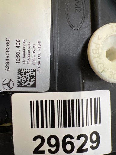 light right Mercedes EQE SUV X294 W294 22-24 Digital Light Led A2949062601