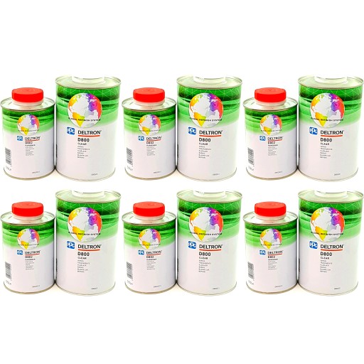 PPG Deltron D800 прозрачное покрытие 1,5 л 6 шт.