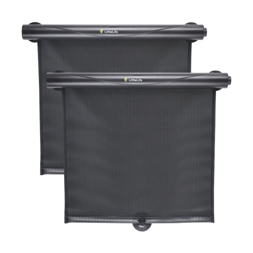 Чорна автомобільна рулонна штора LittleLife